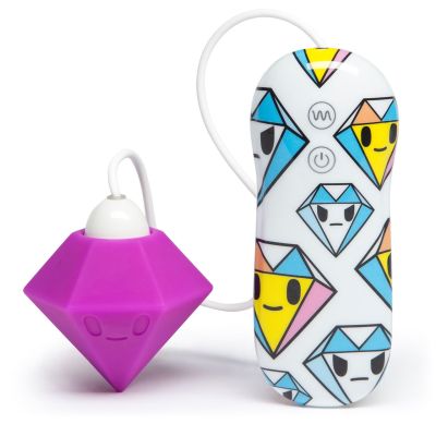 Tokidoki 10 Function Silicone Clitoral Vibrator Solitaire Purple Dimond