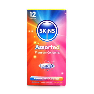 Skins Condoms Assorted 12 Pack International 1 - D&R, NAT, UT