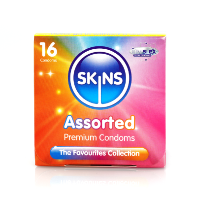 Skins Condoms Assorted Cube 16 Pack - D&R, NAT, UT - International 1