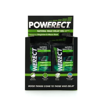 Powerect Natural Delay Gel / Serum Foil 54 x 5ml Sachets with POS (fragrance free)