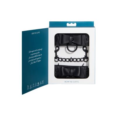 Sportsheets Sincerely Bow Tie Faux Leather Wrist Cuffs