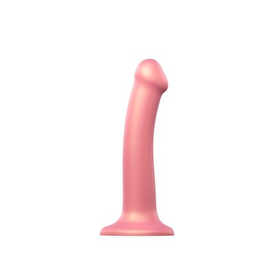 Strap On Me - Mono Density Dildo Metallic Vieux Rose - M - Shine